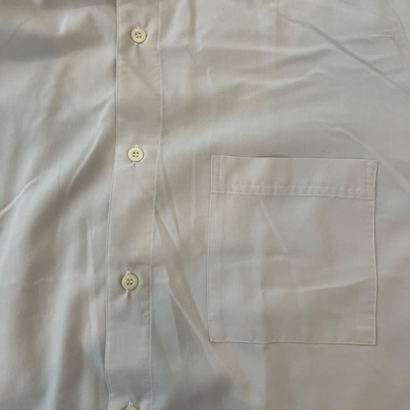 1980s Men's White Silk Hanae Mori Button Up Long Sleeve Shirt - Picture 3 of 3